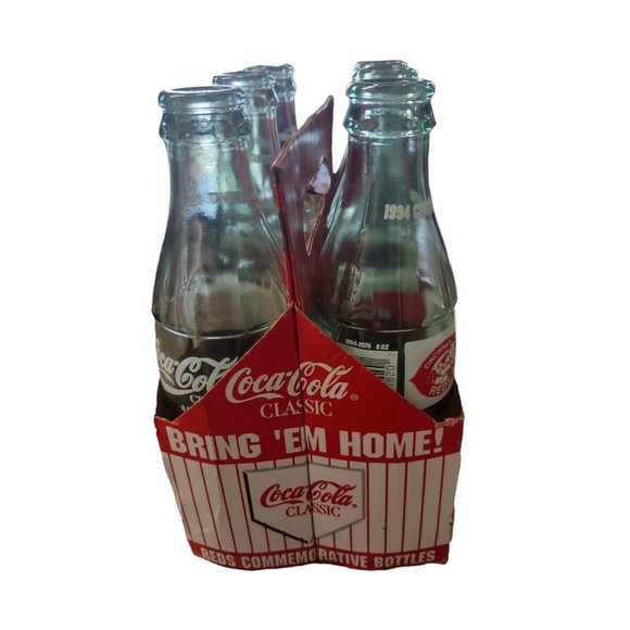 Vintage 1994 Cincinnati Reds World Champs 6 Pack Coke Bottles 2 Insulated Cups - Picture 8 of 12